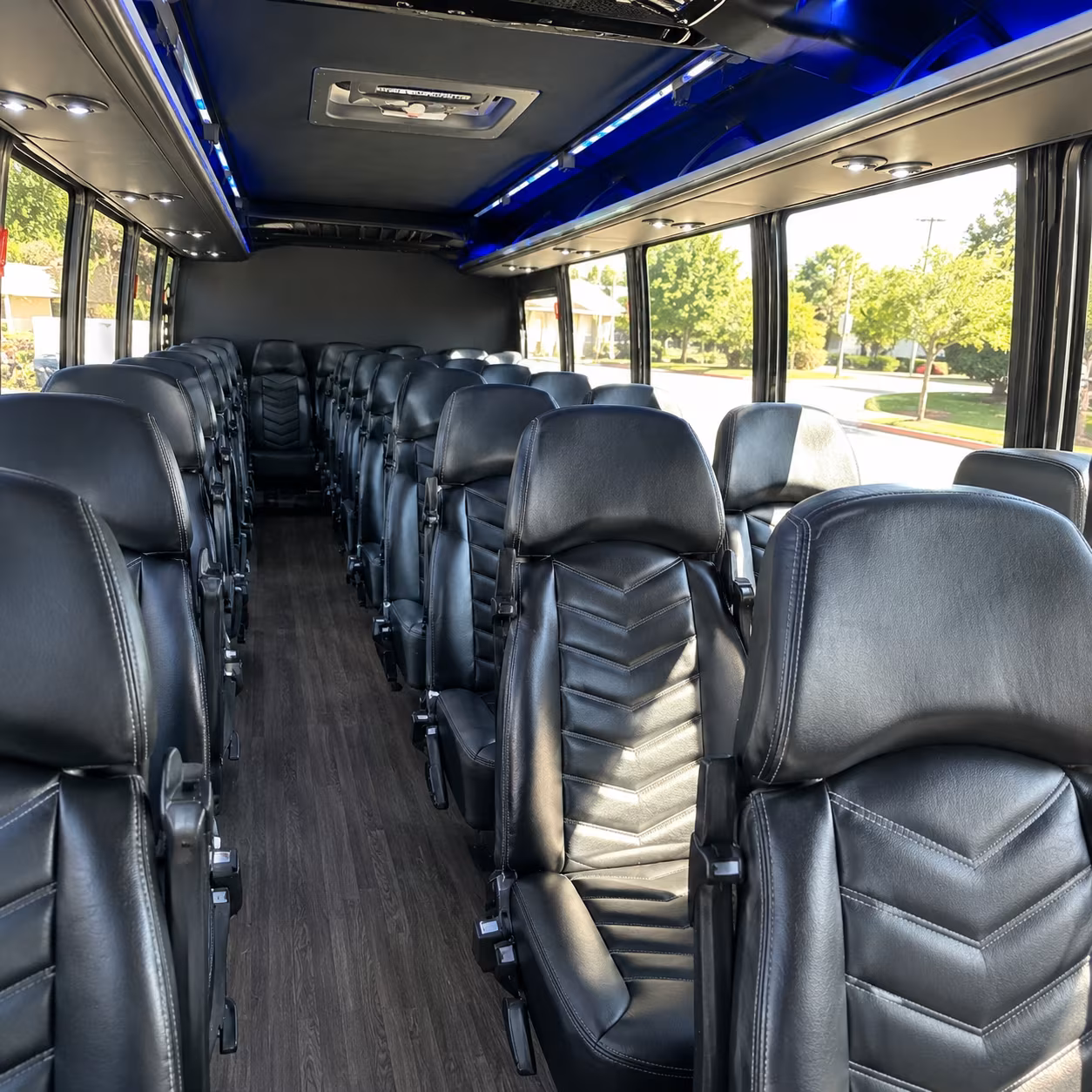buffalo 28 passenger minibus interior