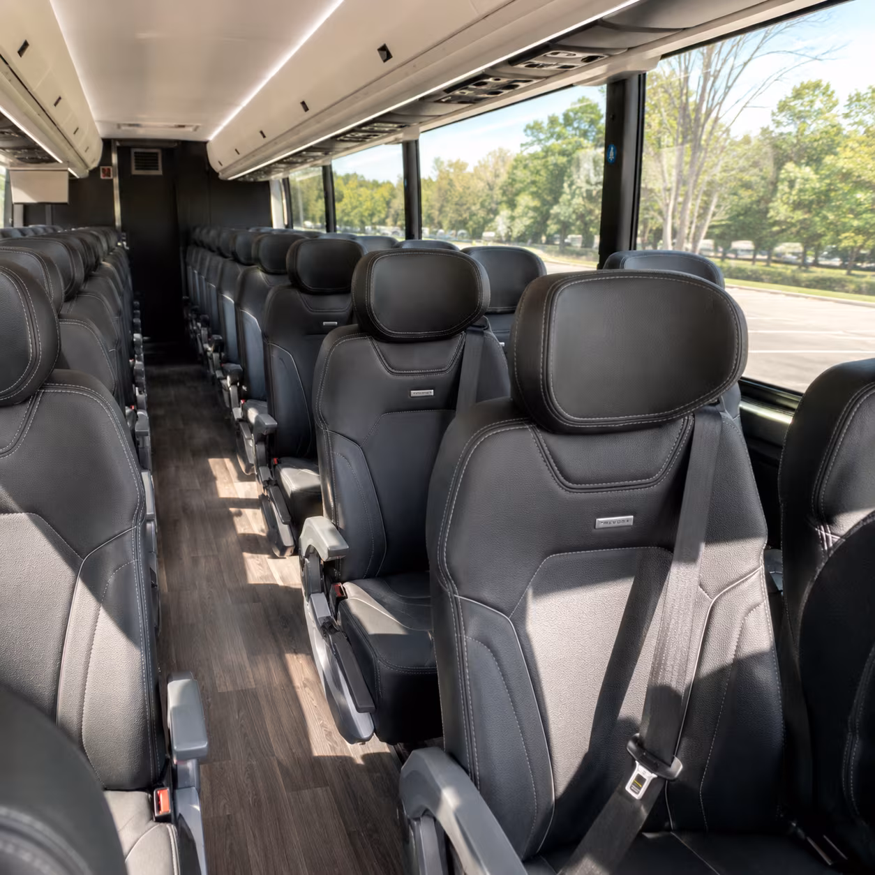 buffalo charter bus interior